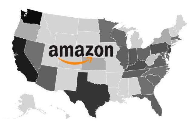 amazon usa map ecom